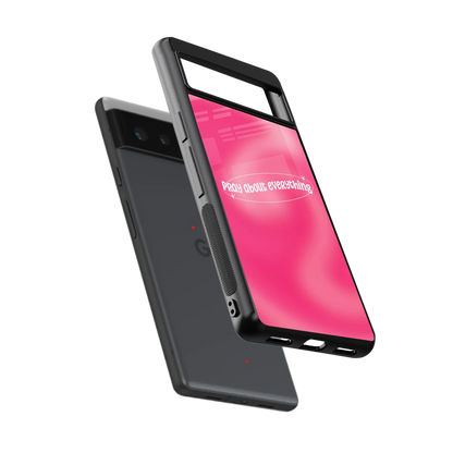 Faith First sleek google pixel 6a cover with tempered glass back and TPU edges