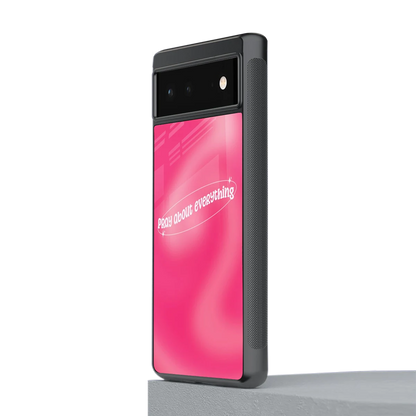 Faith First stylish phone case for google pixel 6a | glossy glass and slim fit