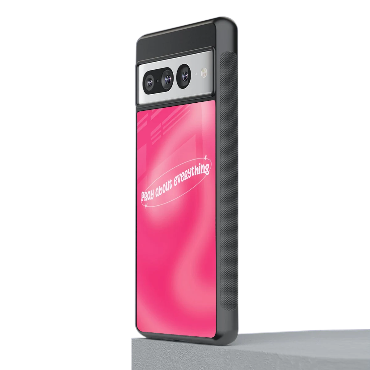 Faith First stylish phone case for google pixel 7 pro | glossy glass and slim fit