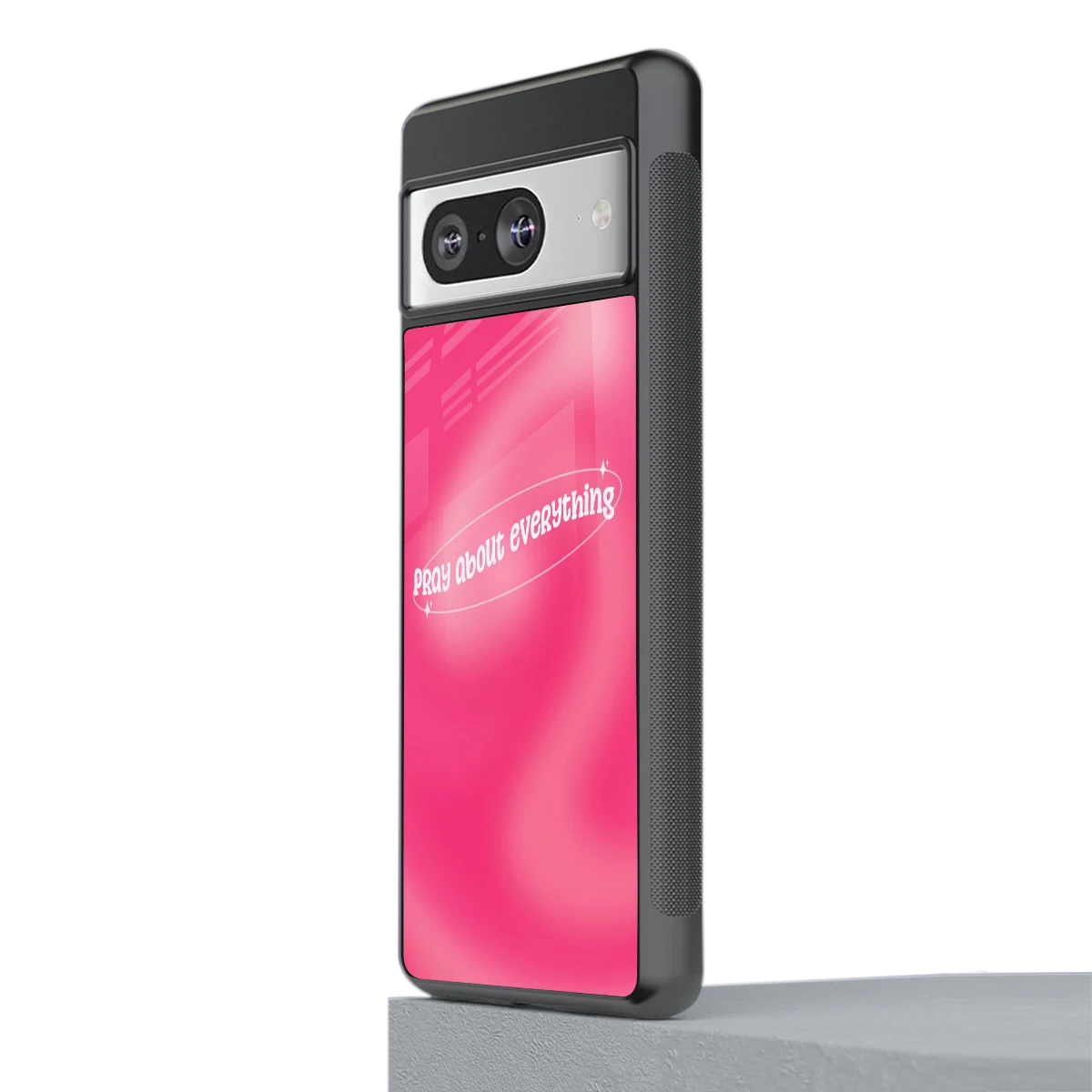 Faith First stylish phone case for google pixel 8 | glossy glass and slim fit