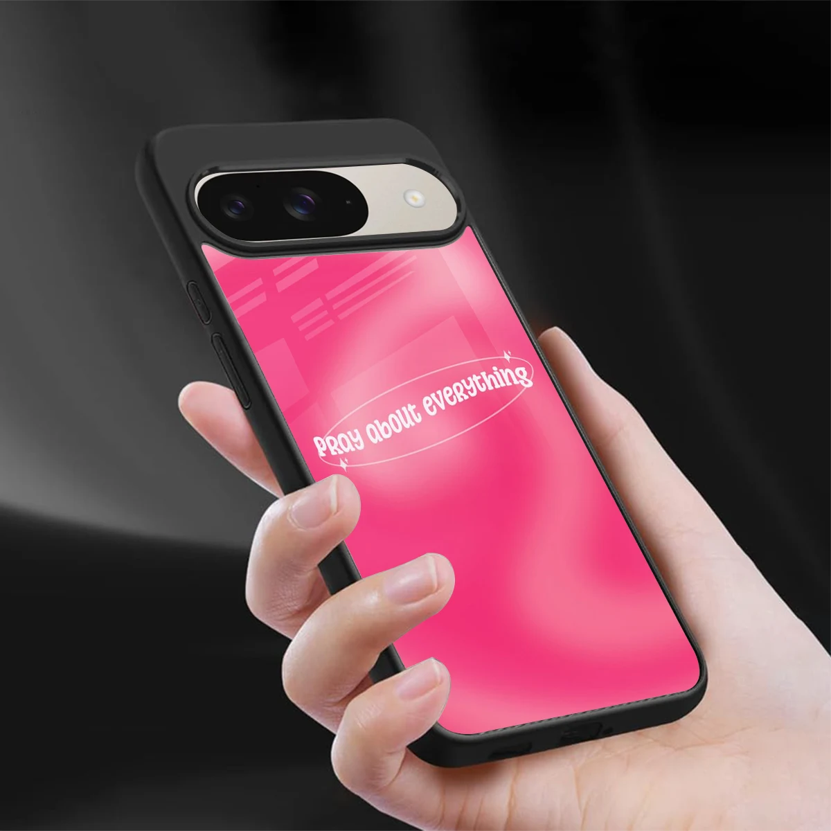 Faith First sleek google pixel 9 cover with tempered glass back and TPU edges