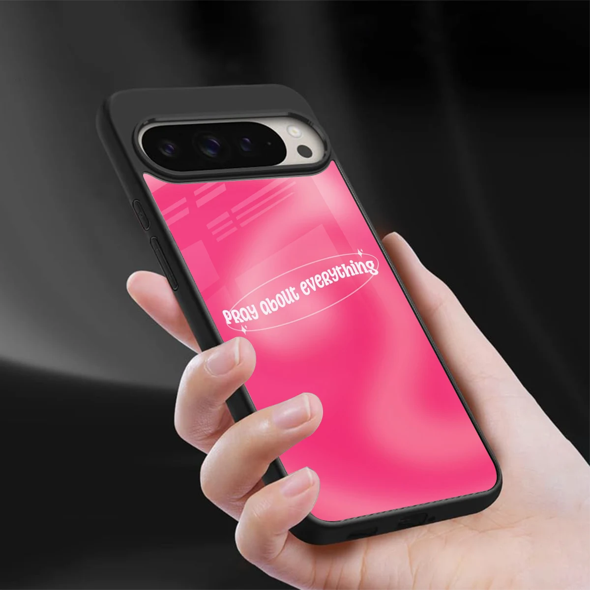 Faith First sleek google pixel 9 pro cover with tempered glass back and TPU edges