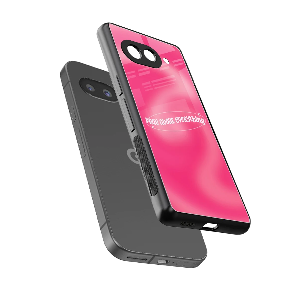 Faith First sleek google pixel 10a cover with tempered glass back and TPU edges