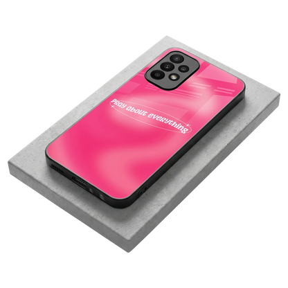 Faith First stylish phone case for samsung galaxy a23 | glossy glass and slim fit