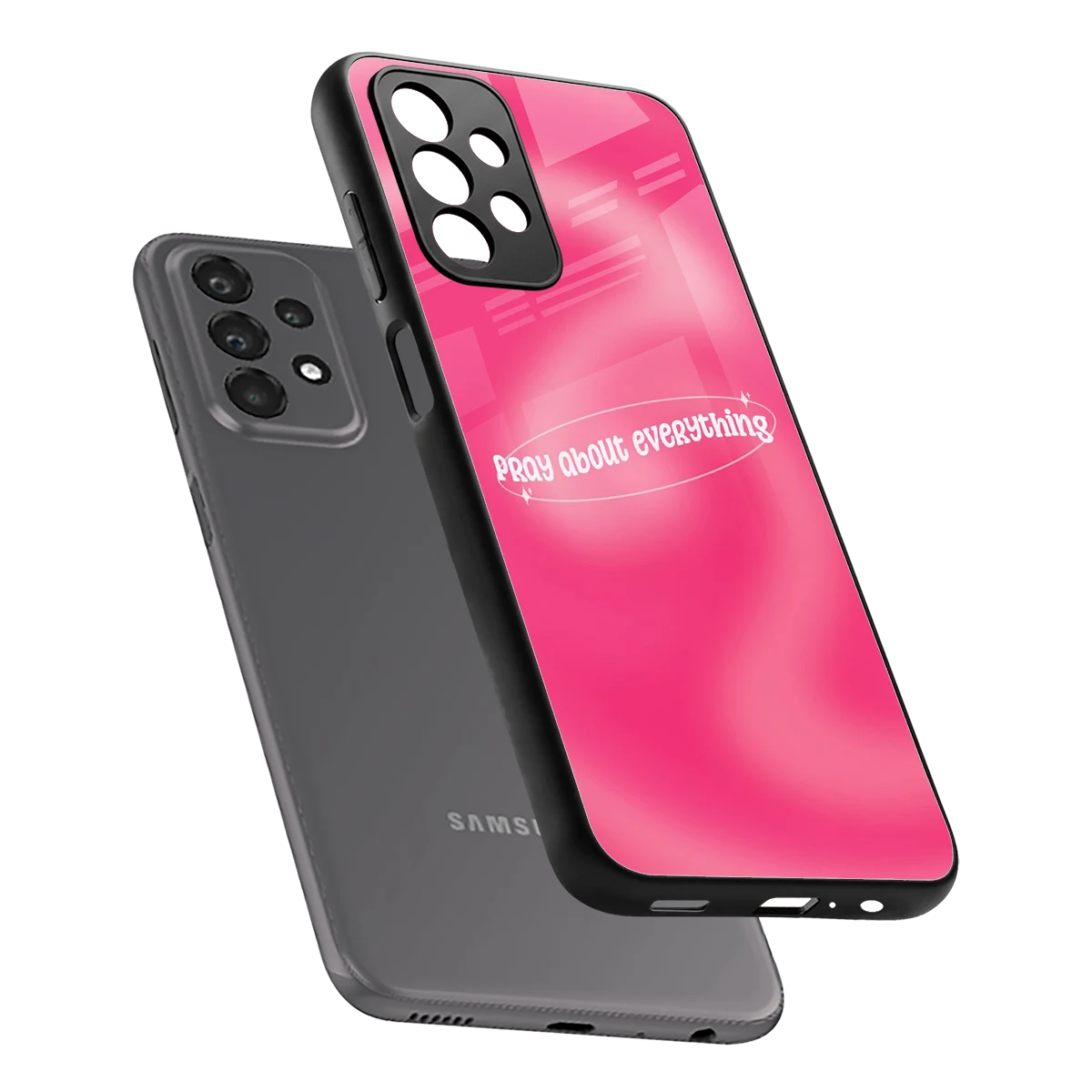 Faith First sleek samsung galaxy a23 cover with tempered glass back and TPU edges