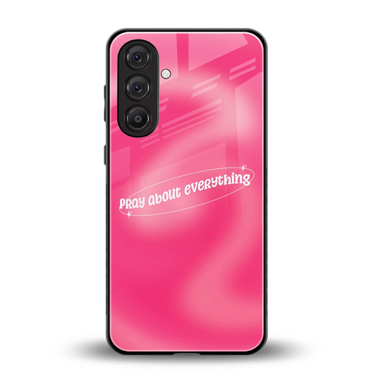 Faith First back phone cover | glass case for samsung galaxy m36 5g