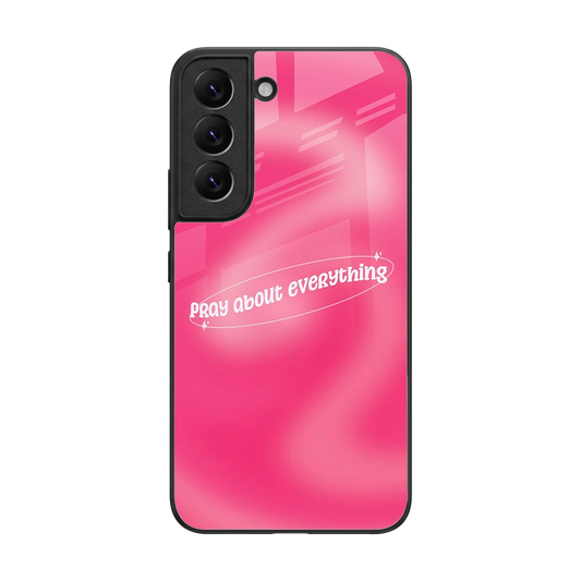 Faith First back phone cover | glass case for samsung galaxy s22