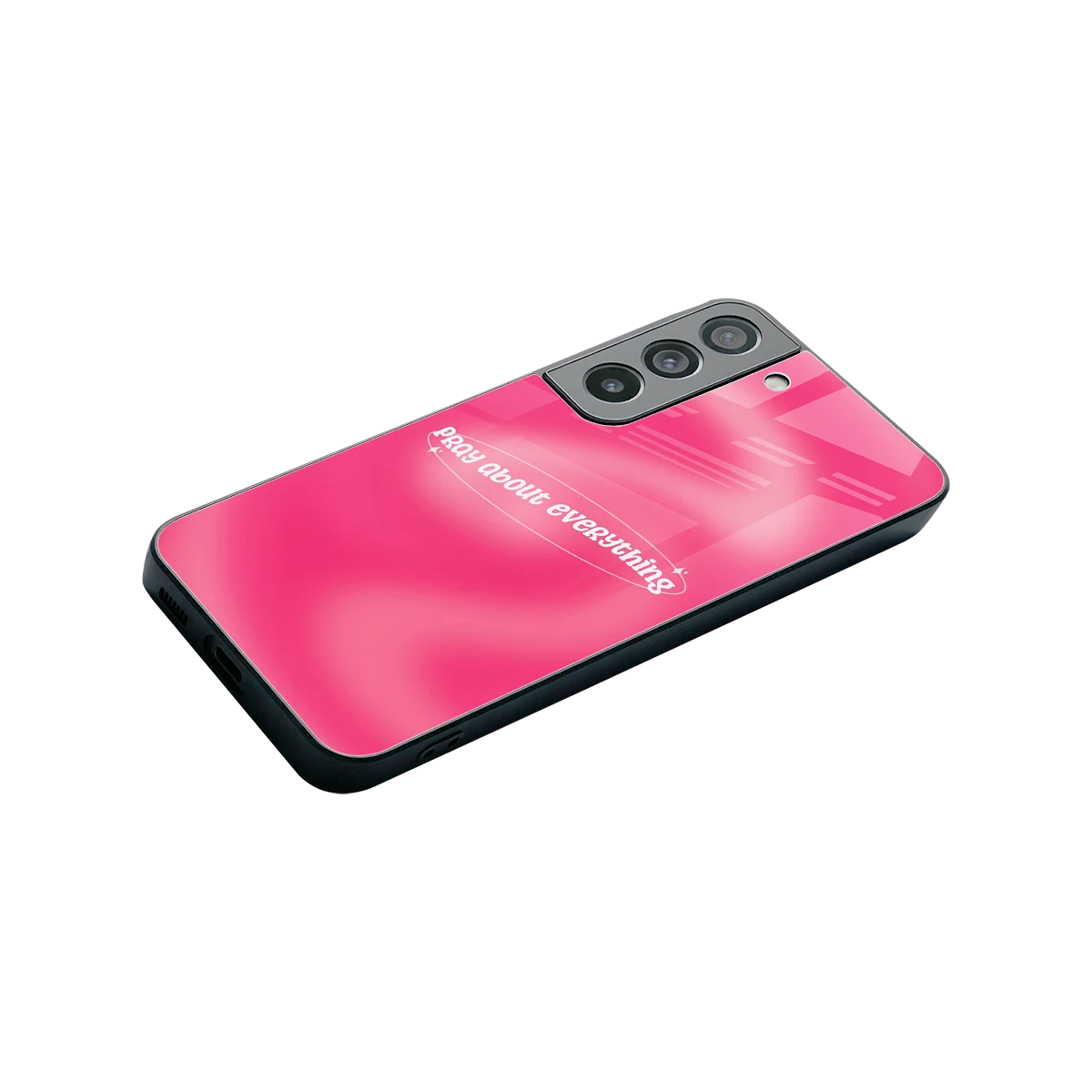 Faith First stylish phone case for samsung galaxy s22 | glossy glass and slim fit