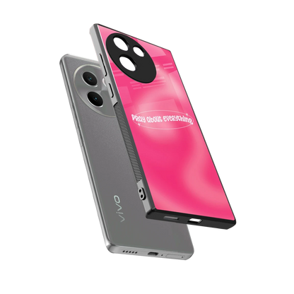 Faith First sleek vivo v30e cover with tempered glass back and TPU edges