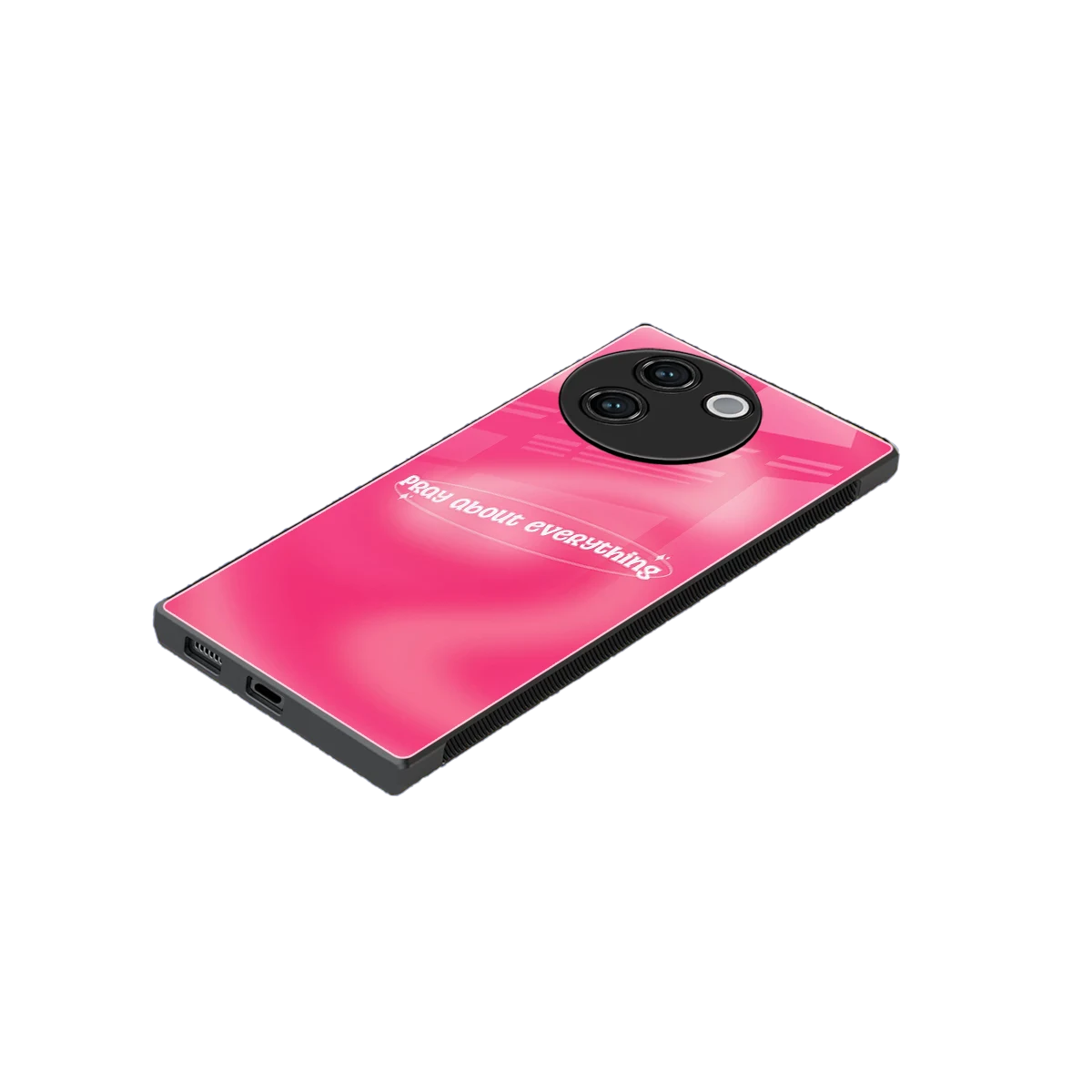 Faith First stylish phone case for vivo v30e | glossy glass and slim fit