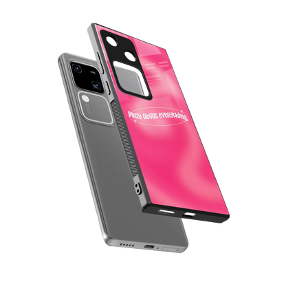 Faith First sleek vivo v30 cover with tempered glass back and TPU edges