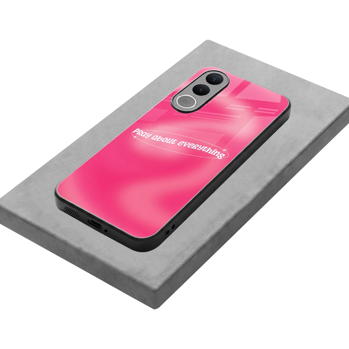 Faith First stylish phone case for vivo v70 fe | glossy glass and slim fit