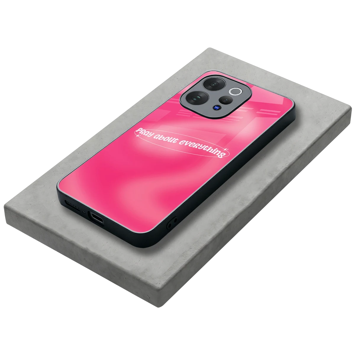 Faith First stylish phone case for vivo v70 | glossy glass and slim fit