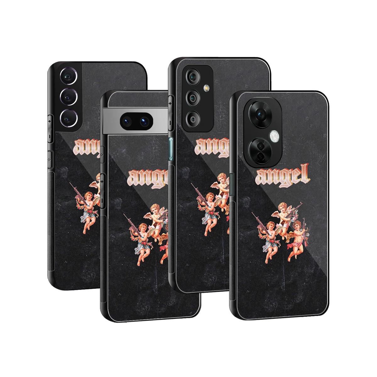 Stylish Glass Back Case for All Smartphones iPhone, Samsung, OnePlus, Pixel, Redmi, Oppo, Vivo, Motorola