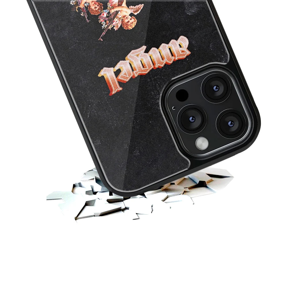 Durable Glass Back Mobile Case for iPhone, Samsung, OnePlus, Google Pixel, Redmi, Vivo, Oppo