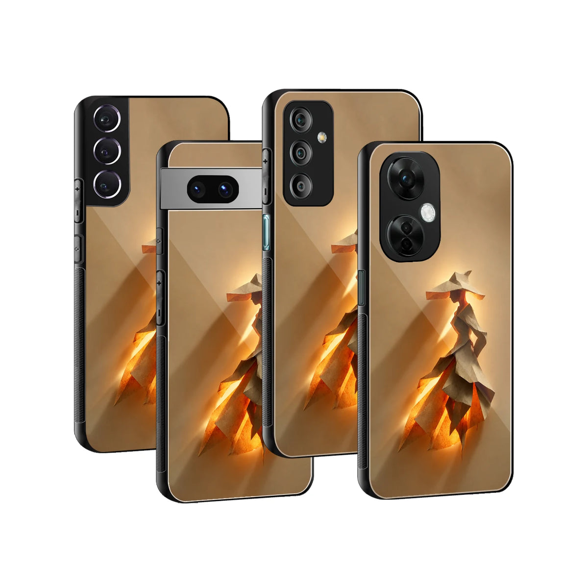 Stylish Glass Back Case for All Smartphones iPhone, Samsung, OnePlus, Pixel, Redmi, Oppo, Vivo, Motorola