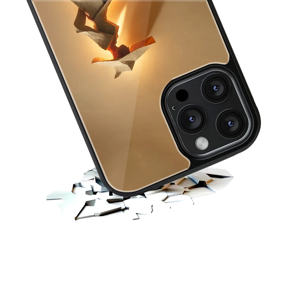 Durable Glass Back Mobile Case for iPhone, Samsung, OnePlus, Google Pixel, Redmi, Vivo, Oppo