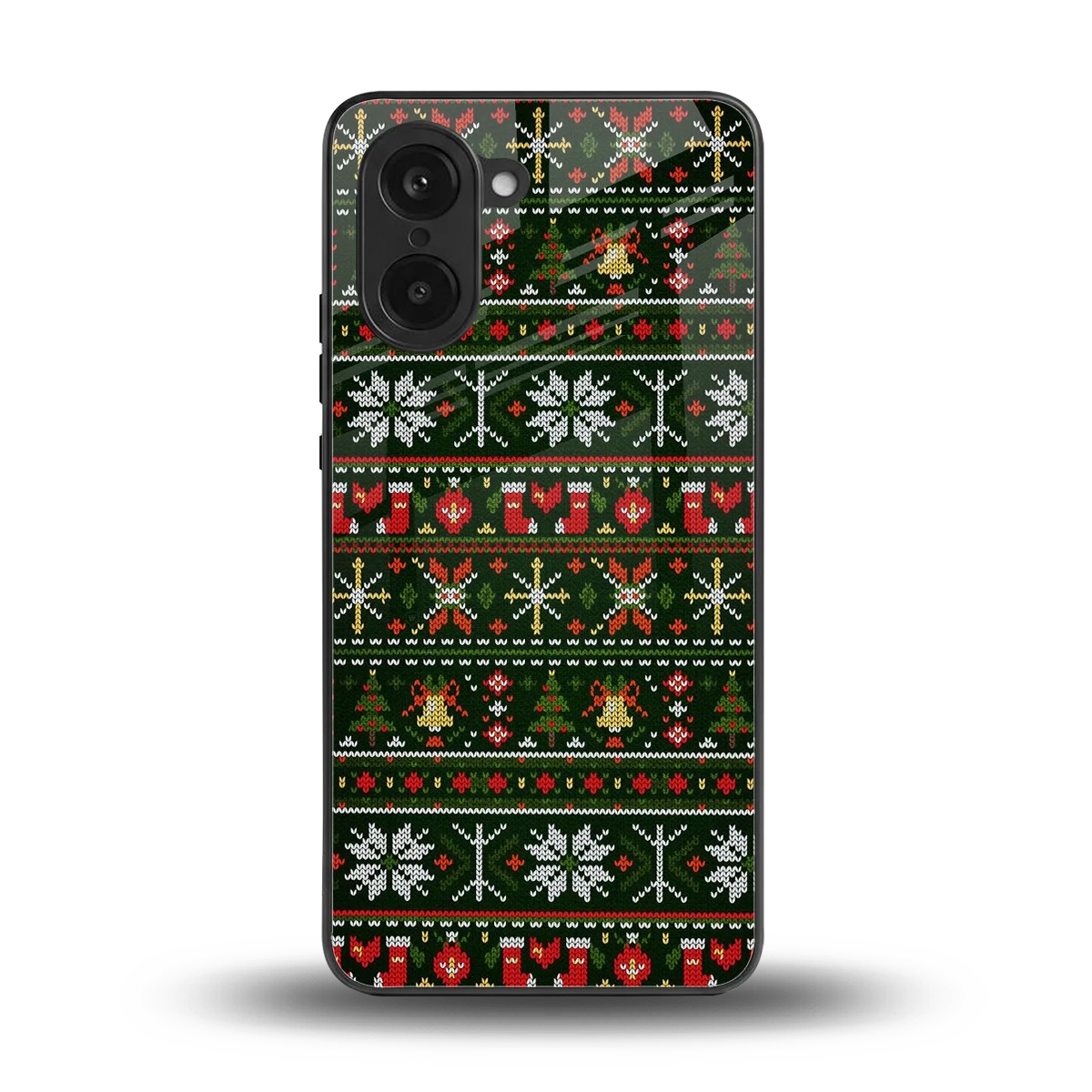 Festive Knit back phone cover | glass case for oneplus nord ce5 5g
