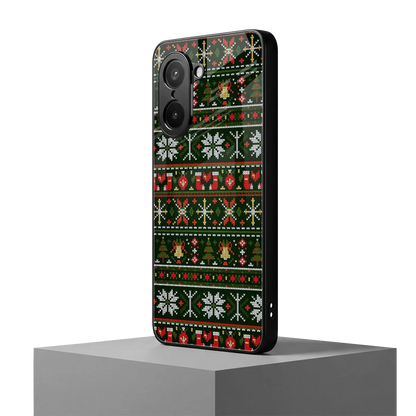 Festive Knit oneplus nord ce5 5g mobile cover | shockproof glass phone case