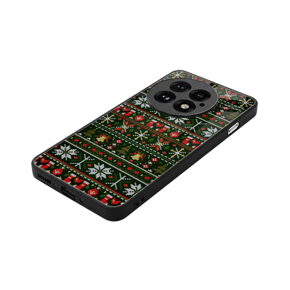 Festive Knit stylish phone case for oneplus 13 | glossy glass and slim fit