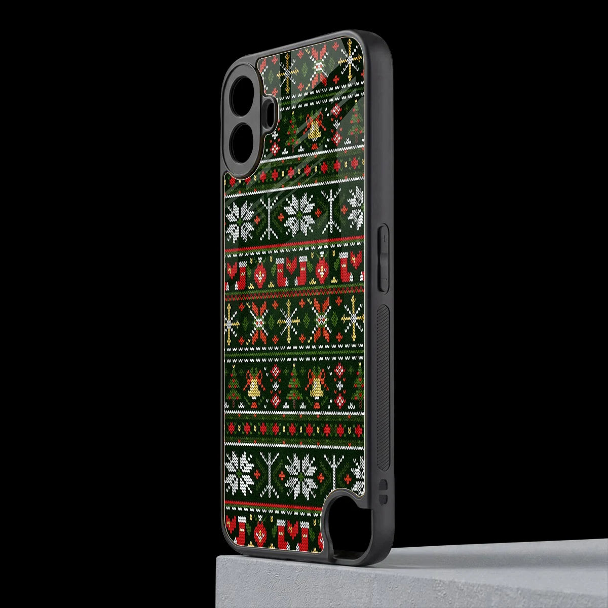 Festive Knit cmf nothing phone 1 mobile cover | shockproof glass phone case