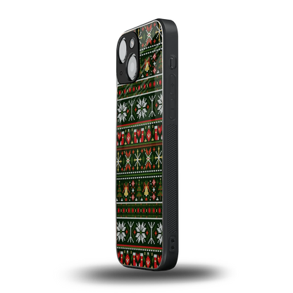 Festive Knit iphone 13 mini mobile cover | shockproof glass phone case