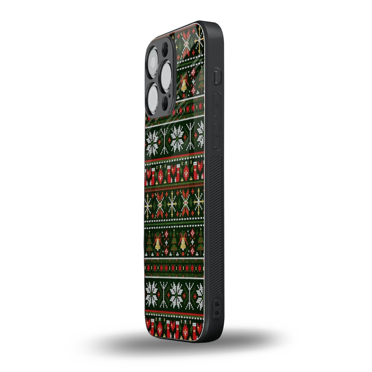 Festive Knit iphone 15 pro max mobile cover | shockproof glass phone case