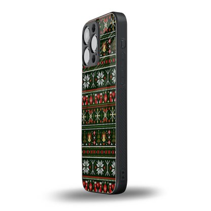 Festive Knit iphone 15 pro max mobile cover | shockproof glass phone case