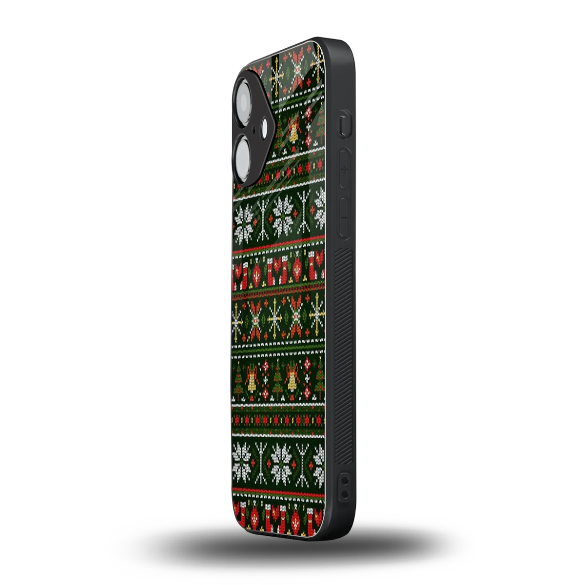 Festive Knit iPhone 16 mobile cover | shockproof glass phone case