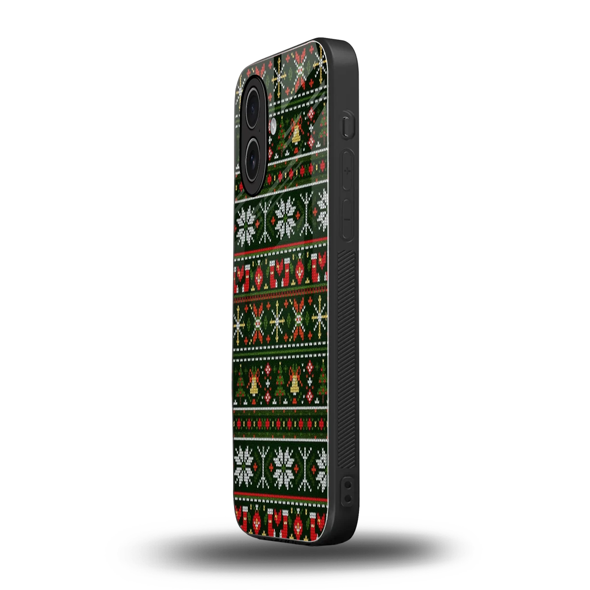 Festive Knit iphone 17 mobile cover | shockproof glass phone case