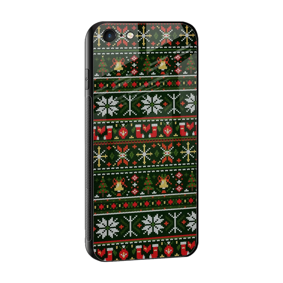 Festive Knit sleek iphone 6s cover with tempered glass back and TPU edges