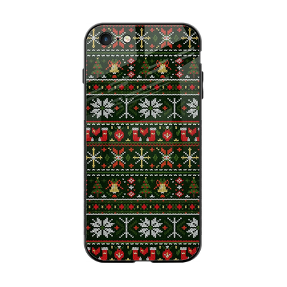 Festive Knit back phone cover | glass case for iphone 6