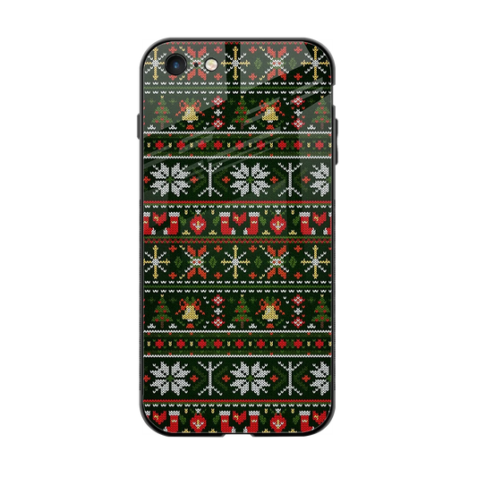 Festive Knit back phone cover | glass case for iphone 6