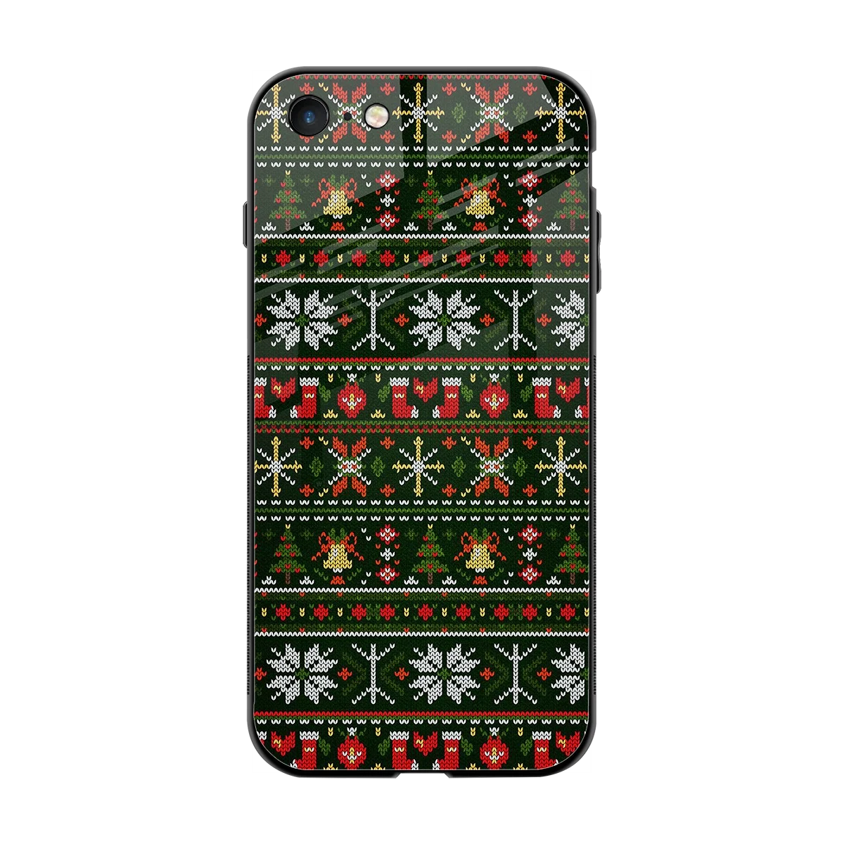 Festive Knit back phone cover | glass case for iphone 7