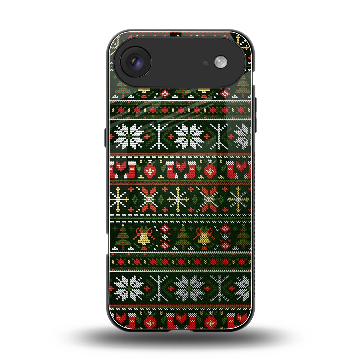 Festive Knit back phone cover | glass case for iphone air