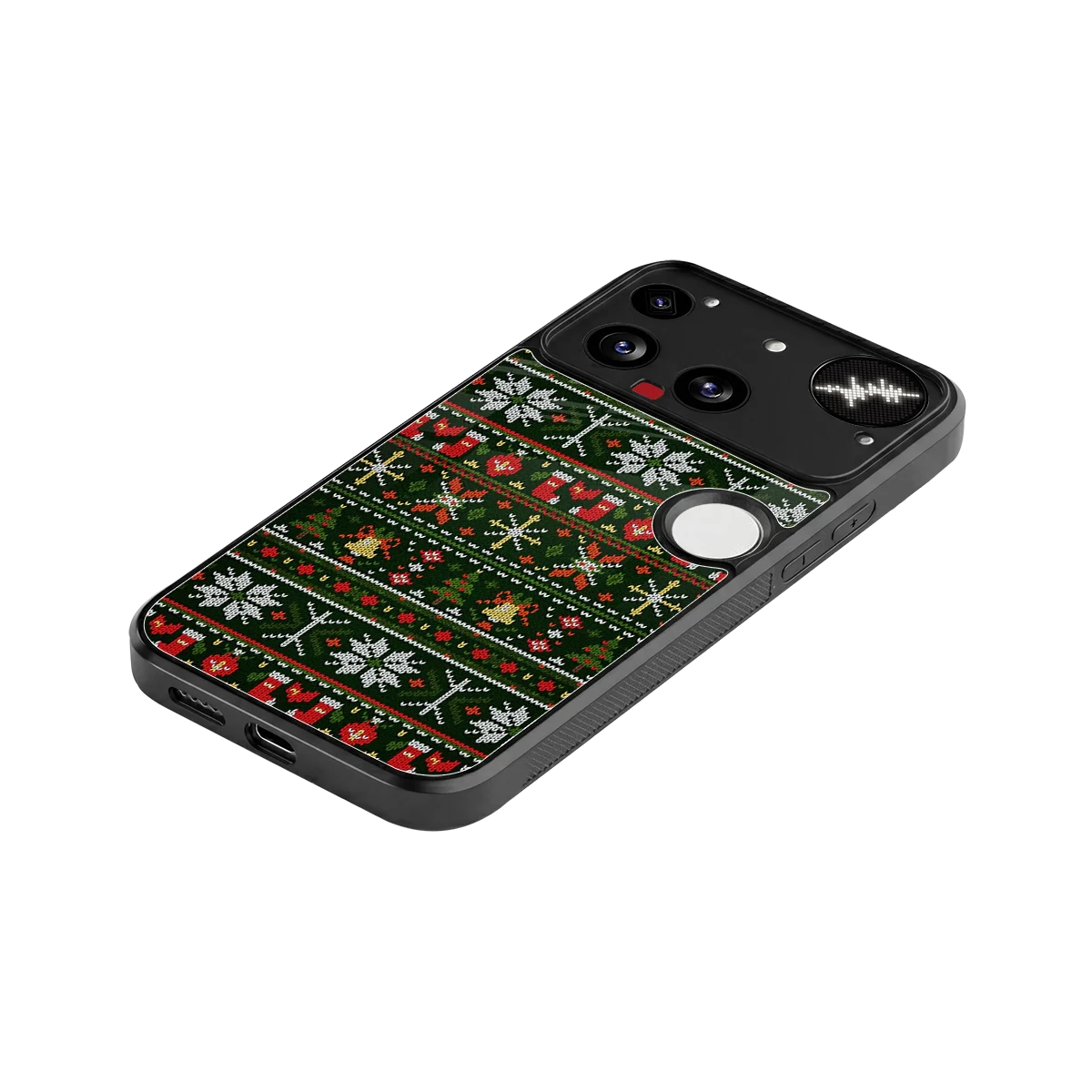 Festive Knit stylish phone case for nothing phone 3 | glossy glass and slim fit