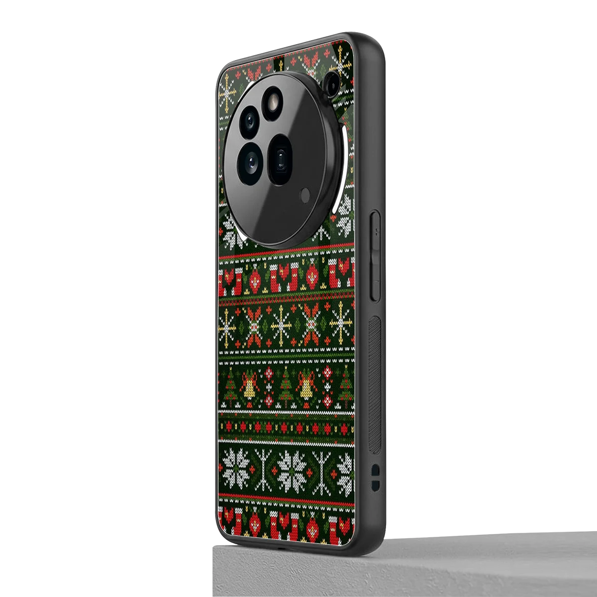 Festive Knit nothing phone 3a pro mobile cover | shockproof glass phone case