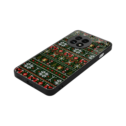 Festive Knit stylish phone case for oneplus 13r | glossy glass and slim fit