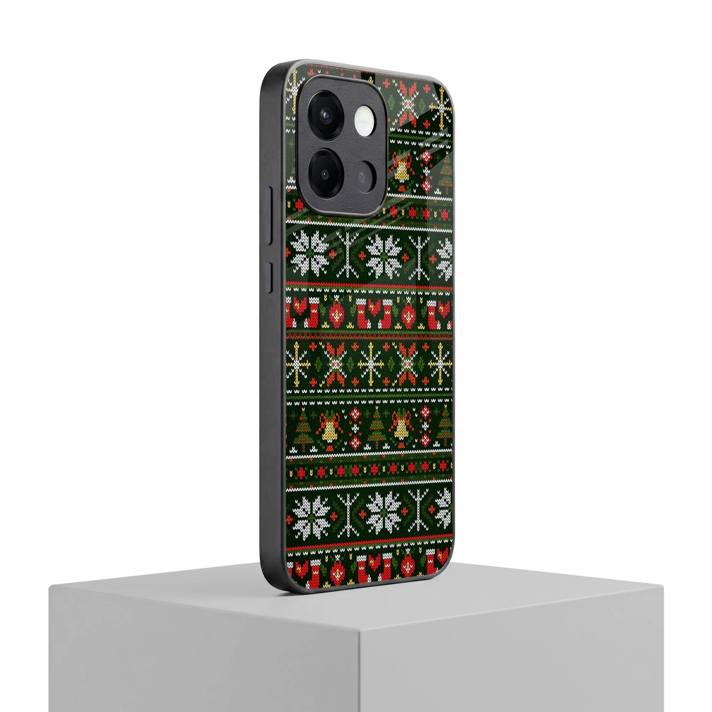 Festive Knit oneplus 13s mobile cover | shockproof glass phone case