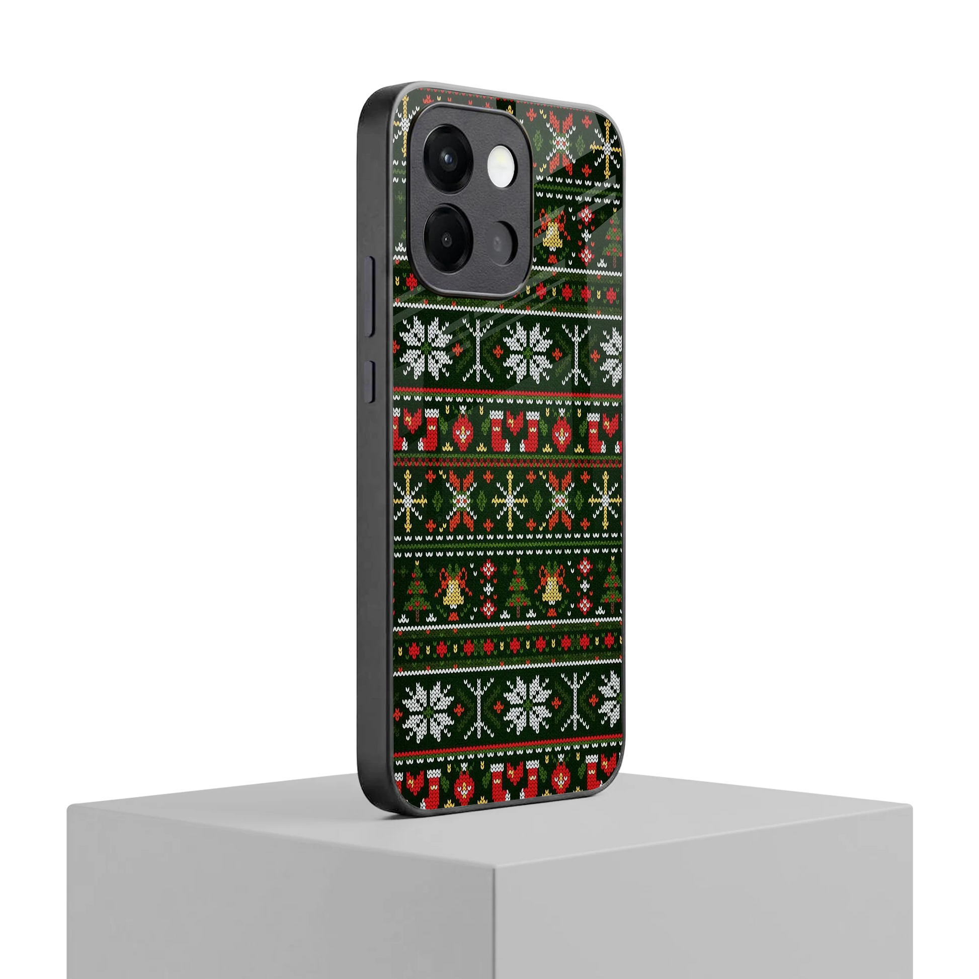 Festive Knit oneplus 13s mobile cover | shockproof glass phone case