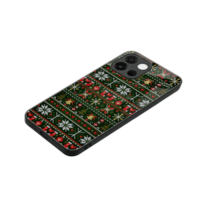 Festive Knit stylish phone case for oneplus 13s | glossy glass and slim fit