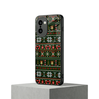 Festive Knit oneplus 15r mobile cover | shockproof glass phone case