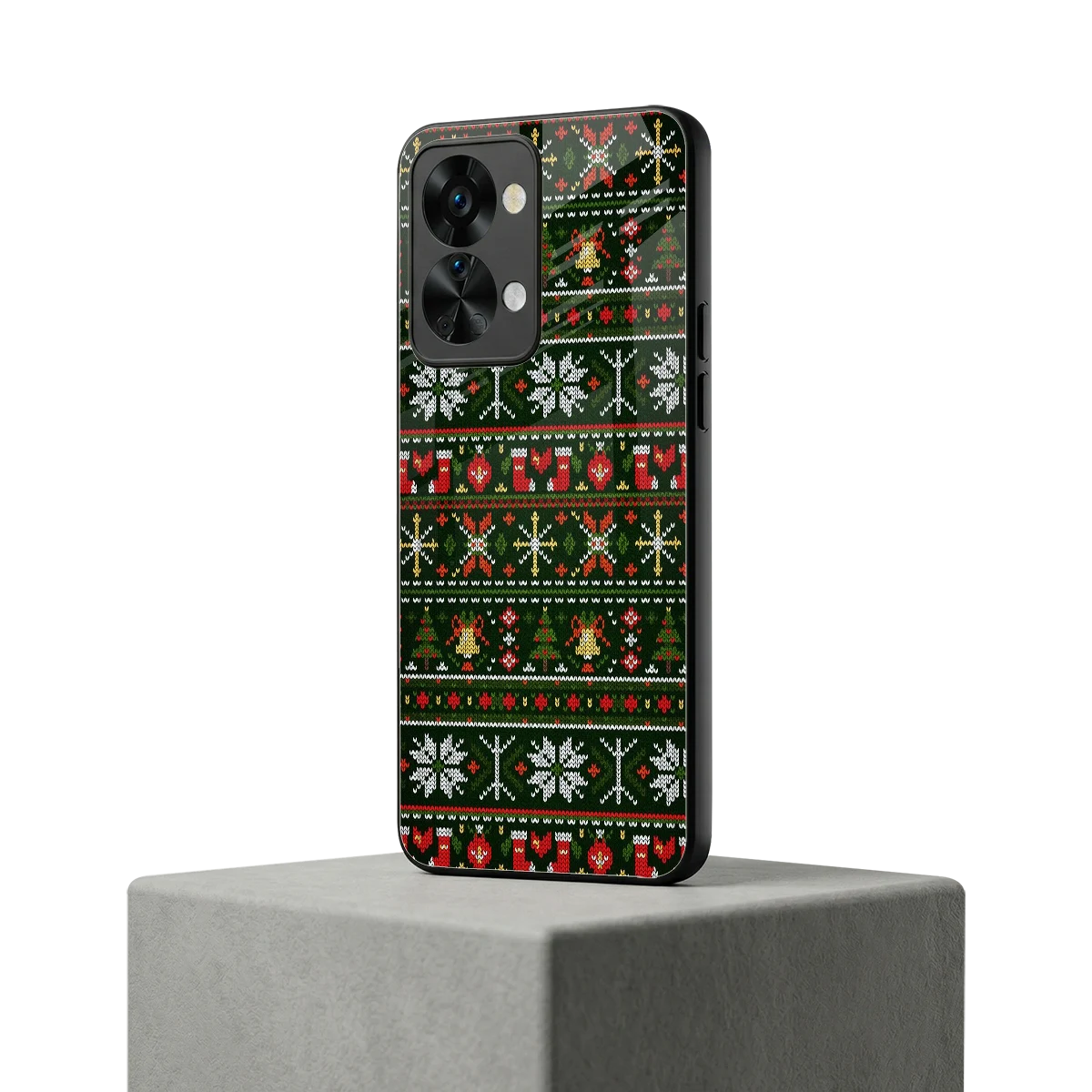 Festive Knit oneplus nord 2t mobile cover | shockproof glass phone case