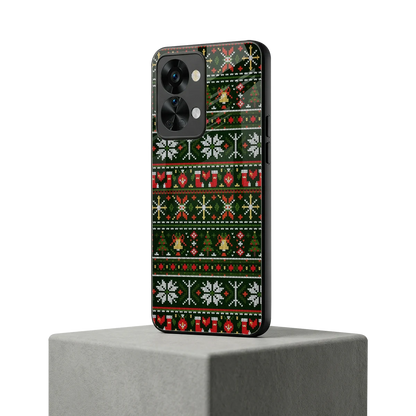Festive Knit oneplus nord 2t mobile cover | shockproof glass phone case