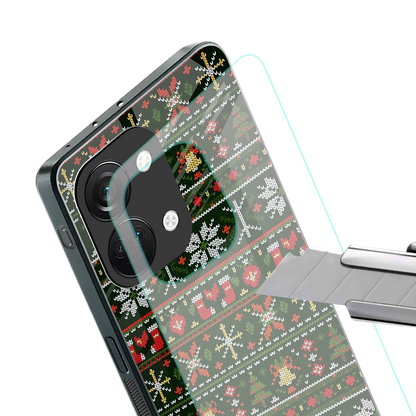 Festive Knit stylish phone case for oneplus nord 3 | glossy glass and slim fit