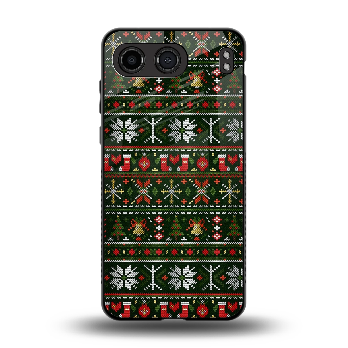 Festive Knit back phone cover | glass case for oneplus nord 4