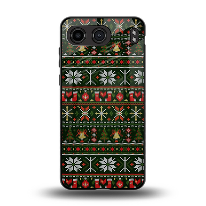 Festive Knit back phone cover | glass case for oneplus nord 4
