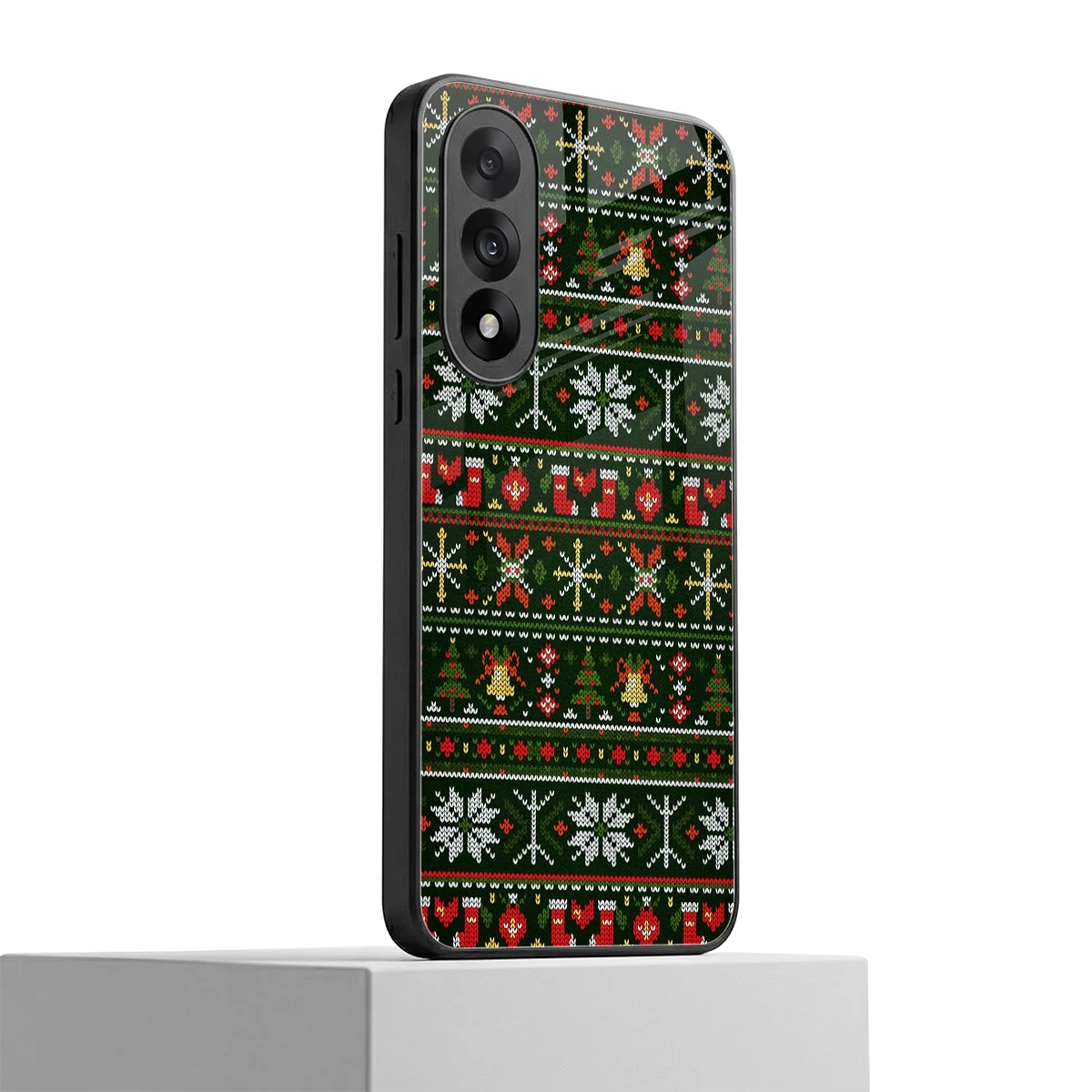 Festive Knit oneplus nord 5 mobile cover | shockproof glass phone case