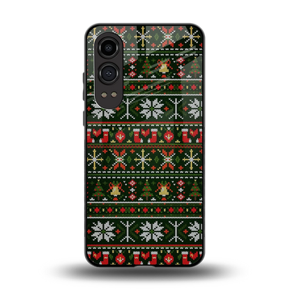 Festive Knit back phone cover | glass case for oneplus nord ce 4 lite