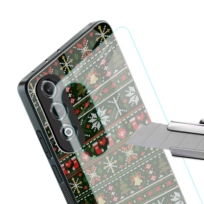 Festive Knit stylish phone case for oneplus nord ce 4 | glossy glass and slim fit